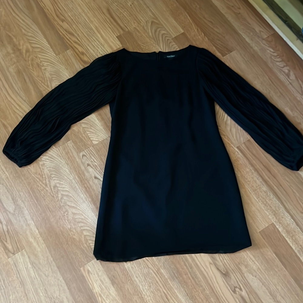 Women’s White House Black Market Bubble Sleeve Dress Sz 4